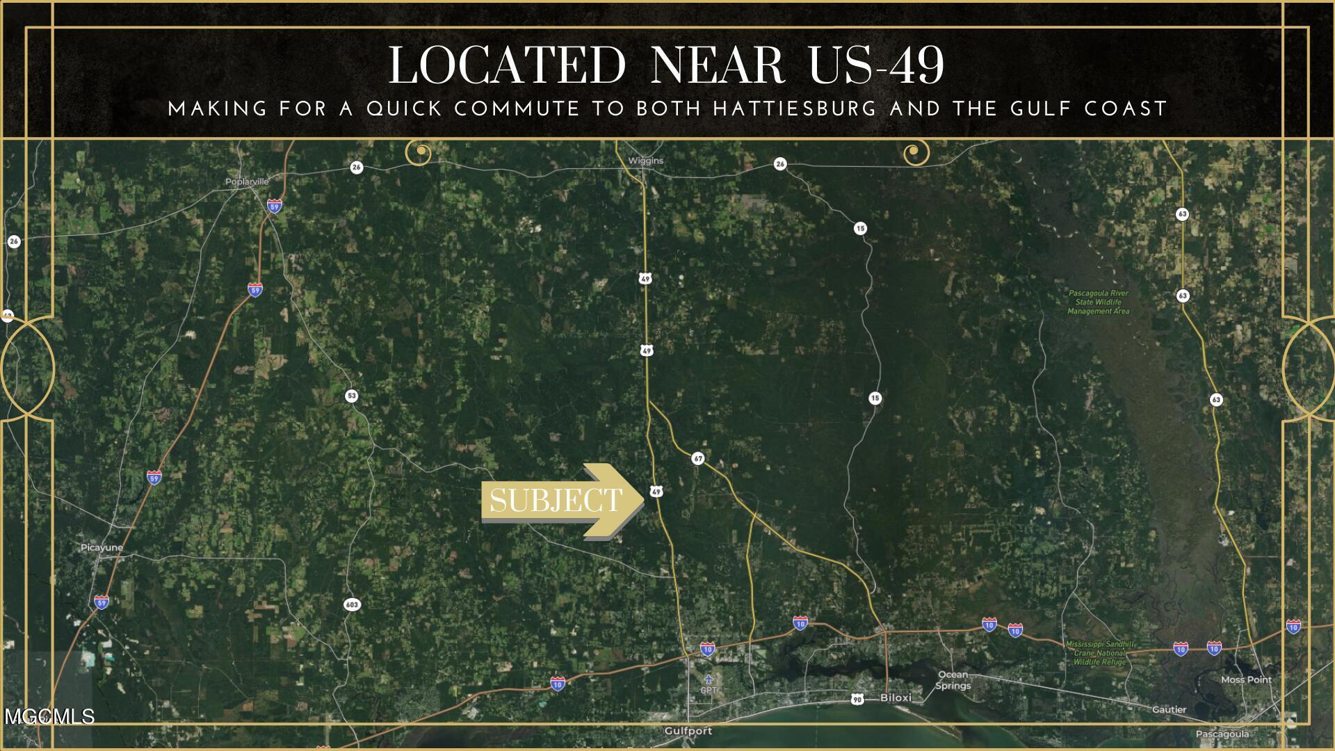 0 High Street Road Saucier, MS 39574 - Photo 2 of 14 Aerial Zoomed Out