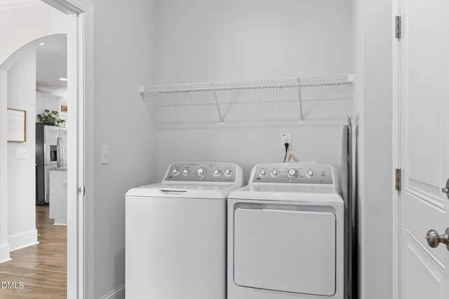 a view of a patio with furniture