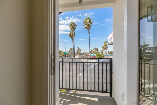 a view of a balcony