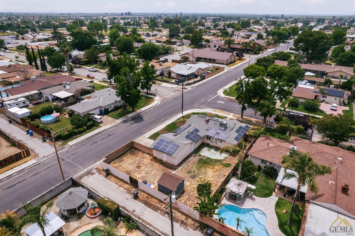 Undisclosed Address Wasco, CA 93280 - Photo 30 of 30 an aerial view of a city with lots of residential buildings