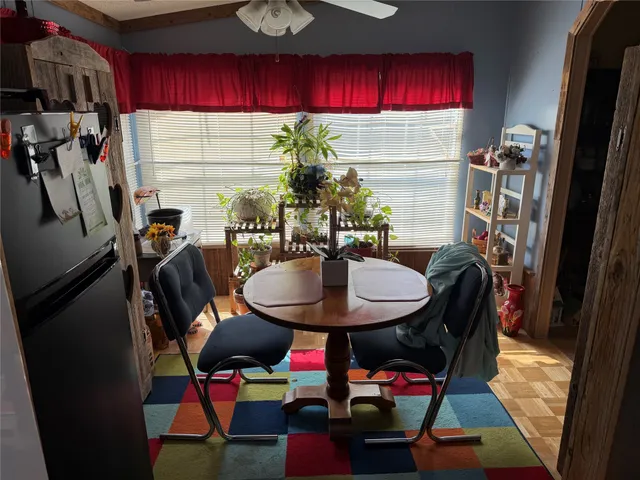 a room with furniture and window