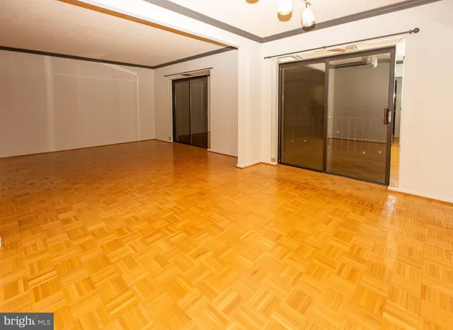 a view of an empty room