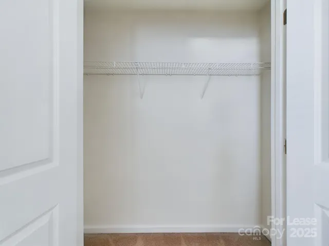 a close up view of racks on the wall