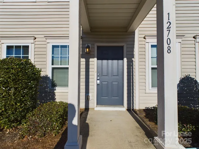 a front view of a house