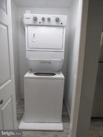 a utility room with washer and dryer