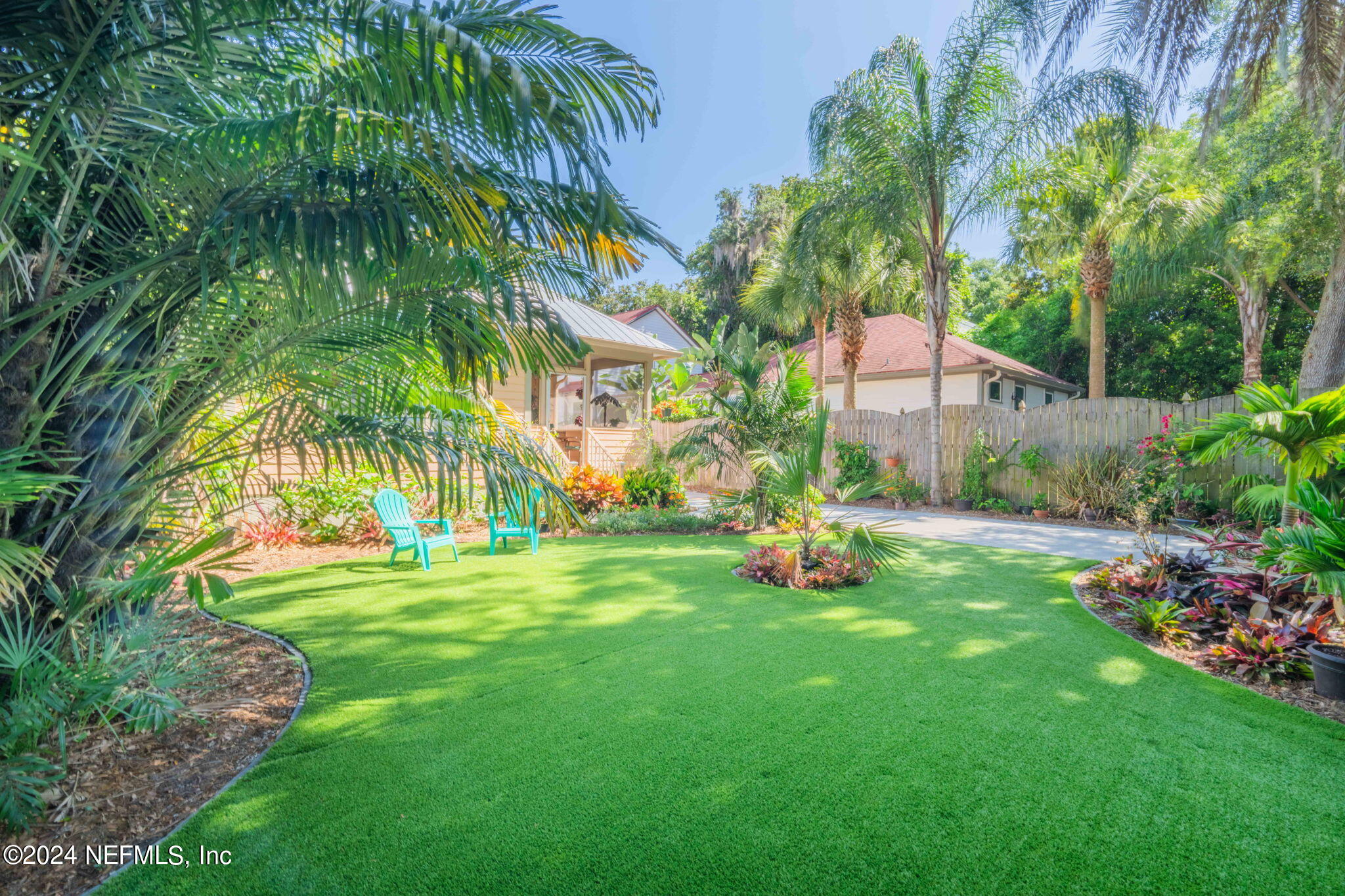 21 B Casanova Road St. Augustine, FL 32080 - Photo 38 of 57 Astroturf Backyard