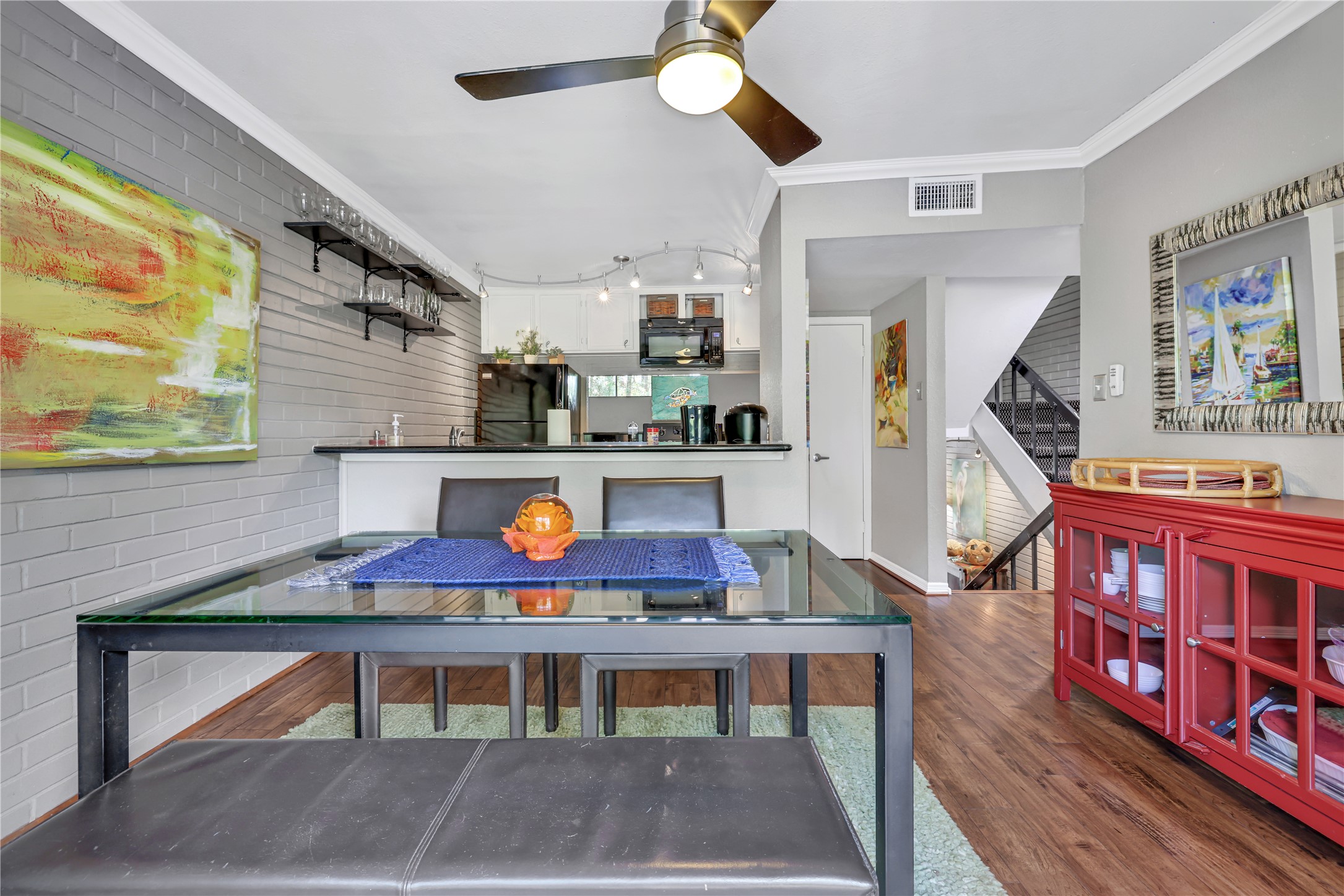 146 Villa Way Coldspring, TX 77331 - Photo 9 of 37 The kitchen and dining area are open and bright