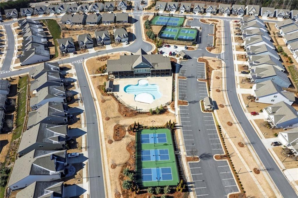 513 Forest Lane Canton, GA 30114 - Photo 77 of 78 an aerial view of a residential apartment building with a yard