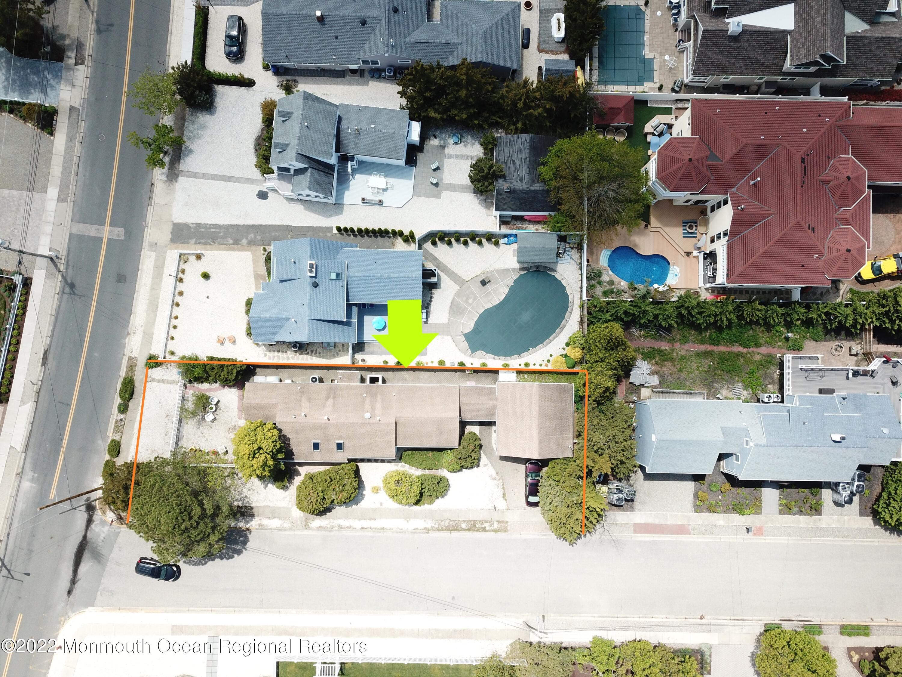 2 Funston Road Lavallette, NJ 08735 - Photo 6 of 24 an aerial view of residential houses with outdoor space and parking