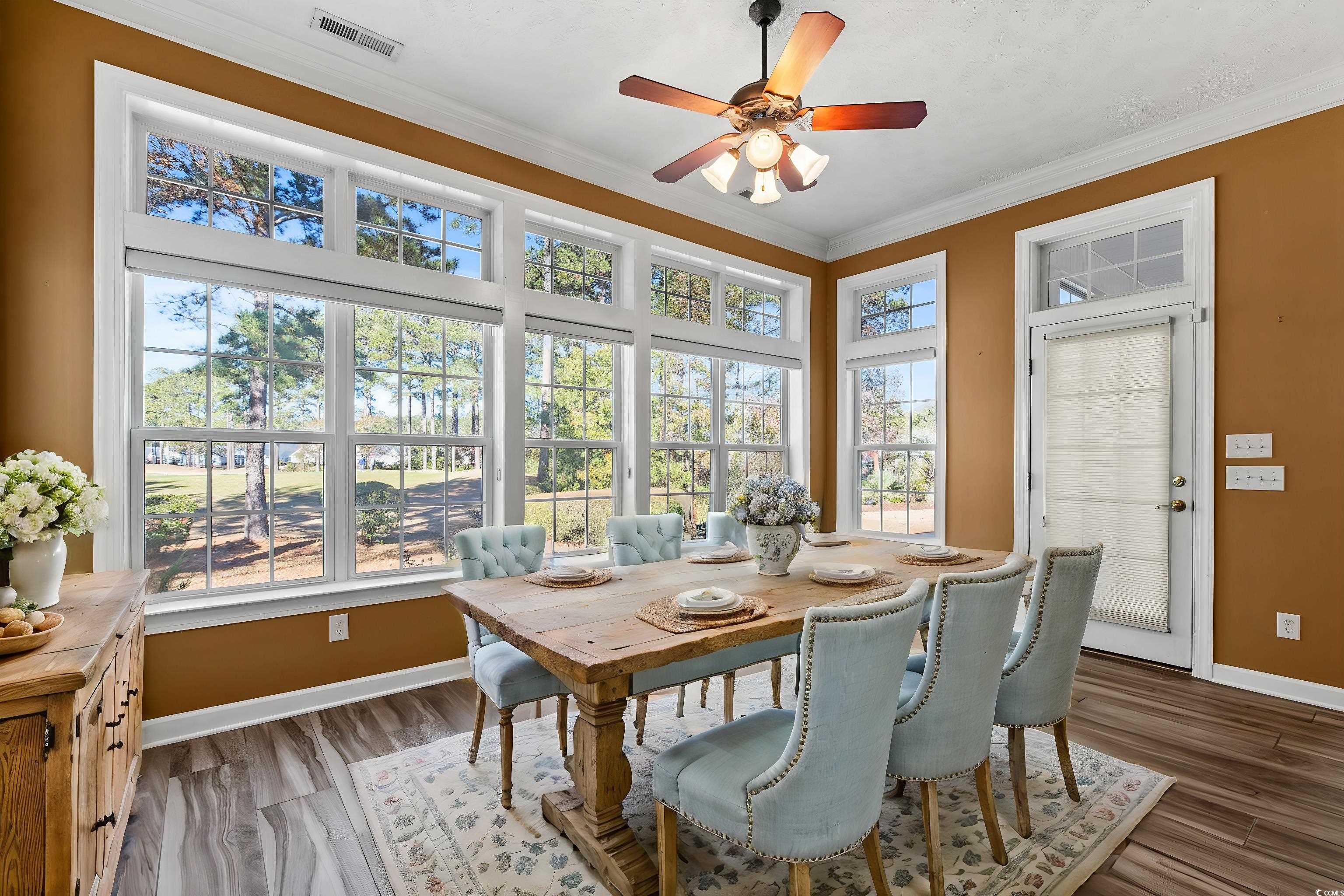 126 Pickering Drive Murrells Inlet, SC 29576 - Photo 13 of 40 Dining area featuring hardwood / wood-style floors