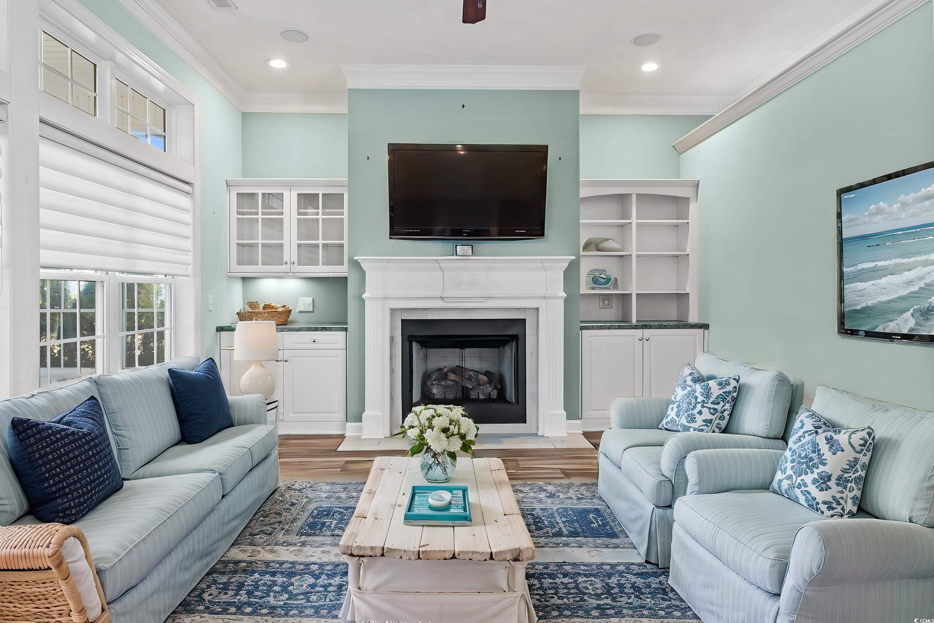 126 Pickering Drive Murrells Inlet, SC 29576 - Photo 8 of 40 Living room featuring light hardwood / wood-style