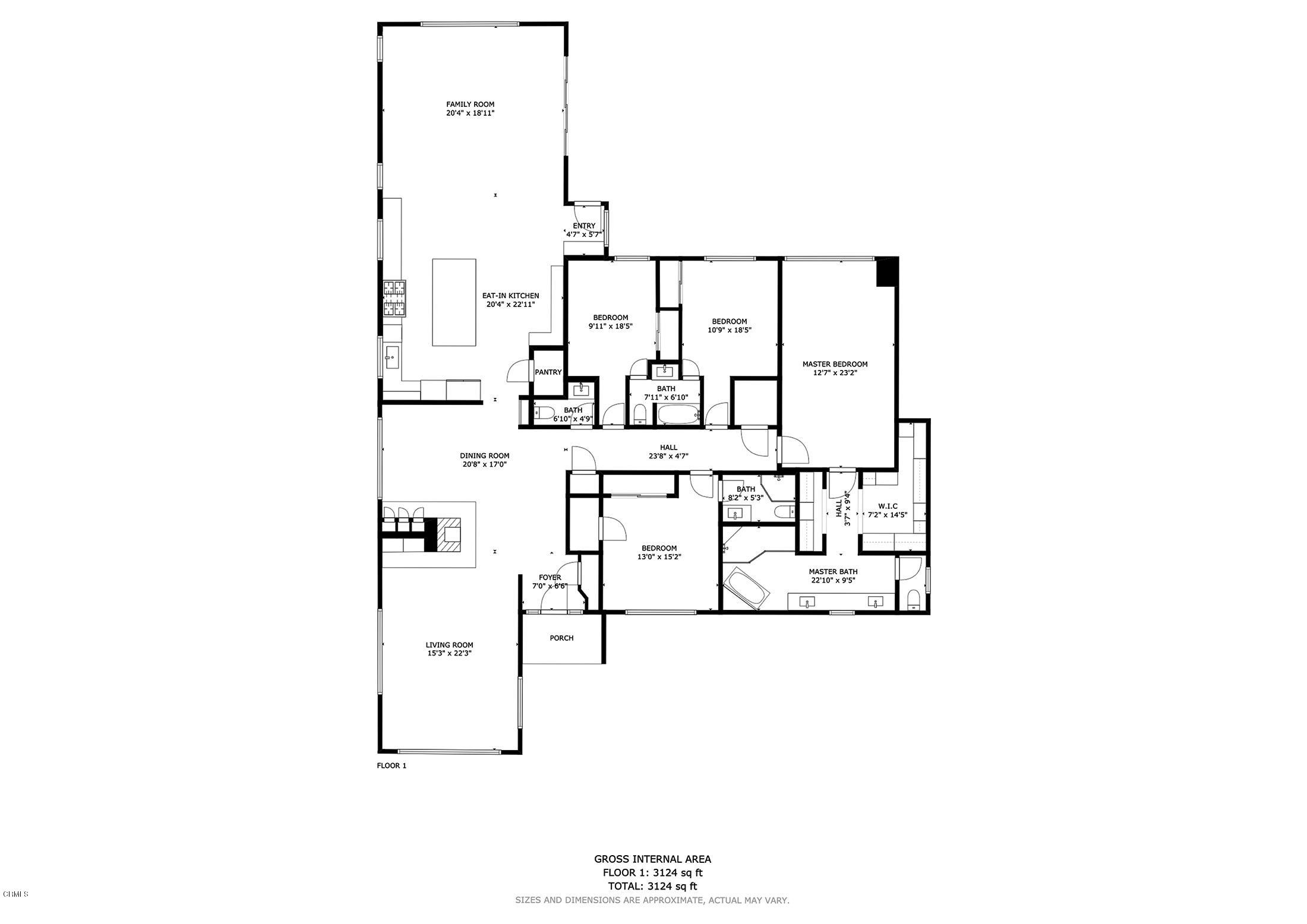 3710 Hampton Road Pasadena, CA 91107 - Photo 42 of 42 a picture of floor plan