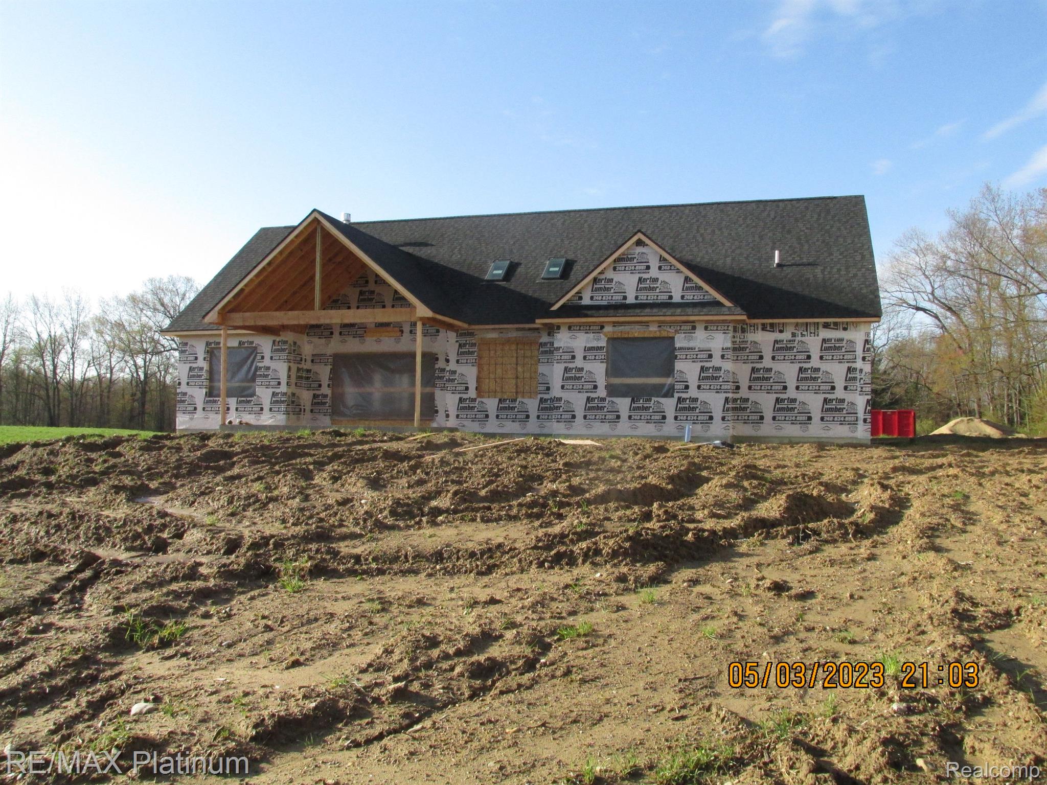 12291 Rohn Road Fenton, MI 48430 - Photo 6 of 9 Rear View w/ future Covered patio
