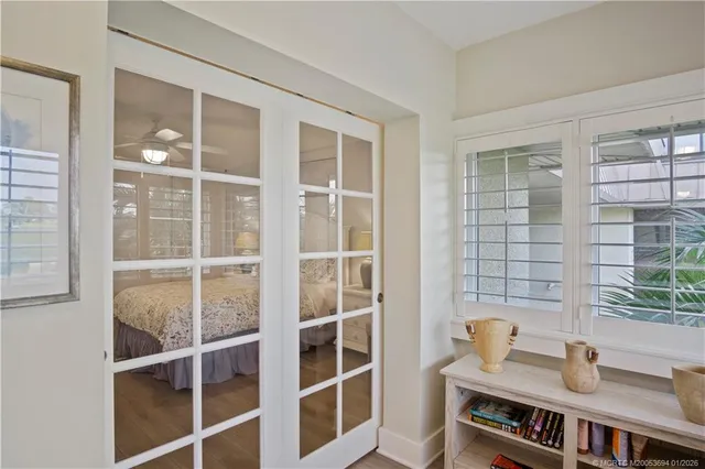 a view of workspace with a window