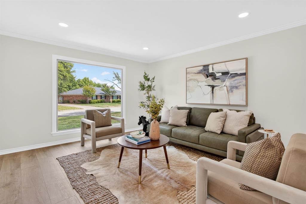 4316 Winding Way Benbrook, TX 76126 - Photo 5 of 40 a living room with furniture and a large window