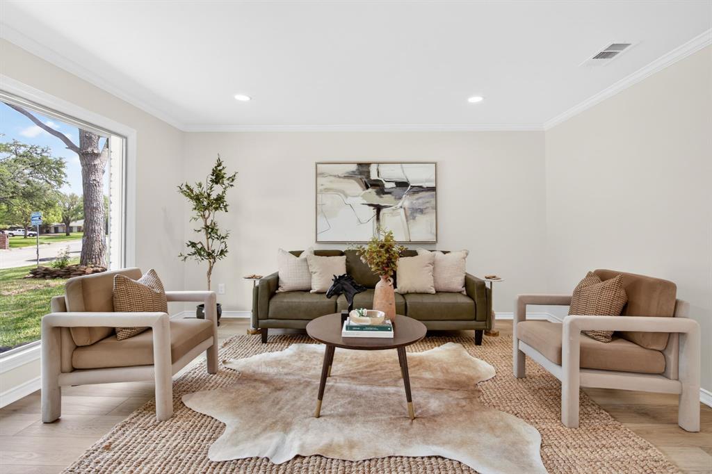 4316 Winding Way Benbrook, TX 76126 - Photo 6 of 40 a living room with furniture and a rug