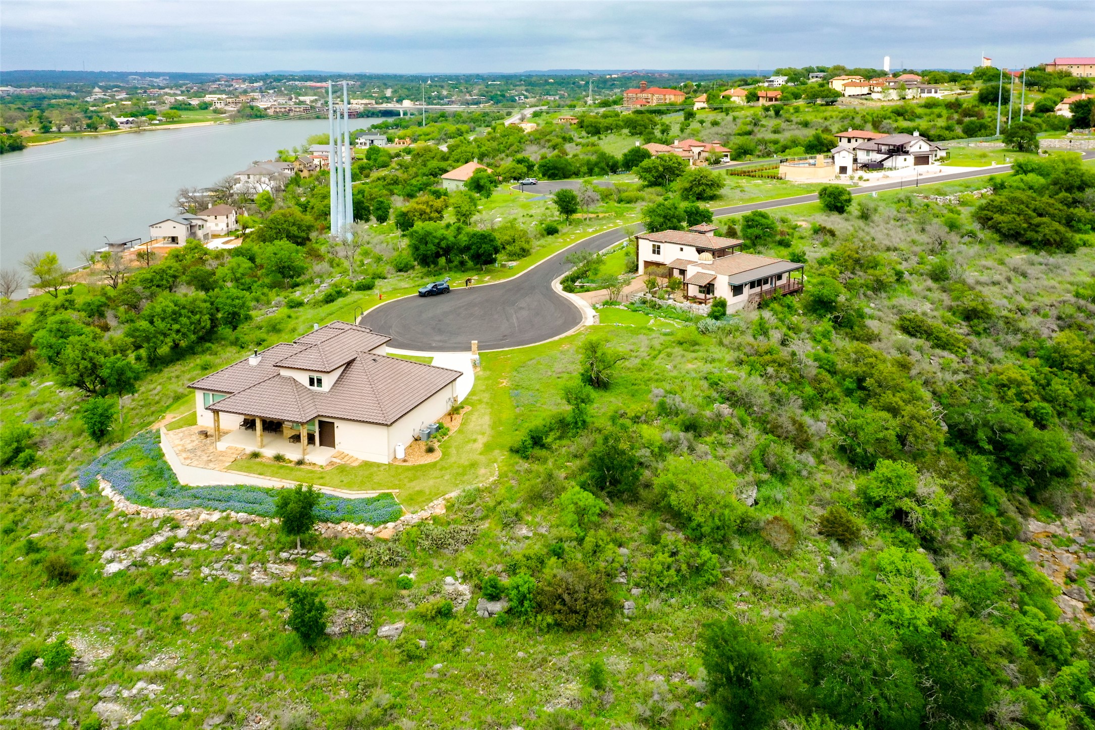 513 Pantera Circle Marble Falls, TX 78654 - Photo 15 of 21 Bird's eye view featuring a water view