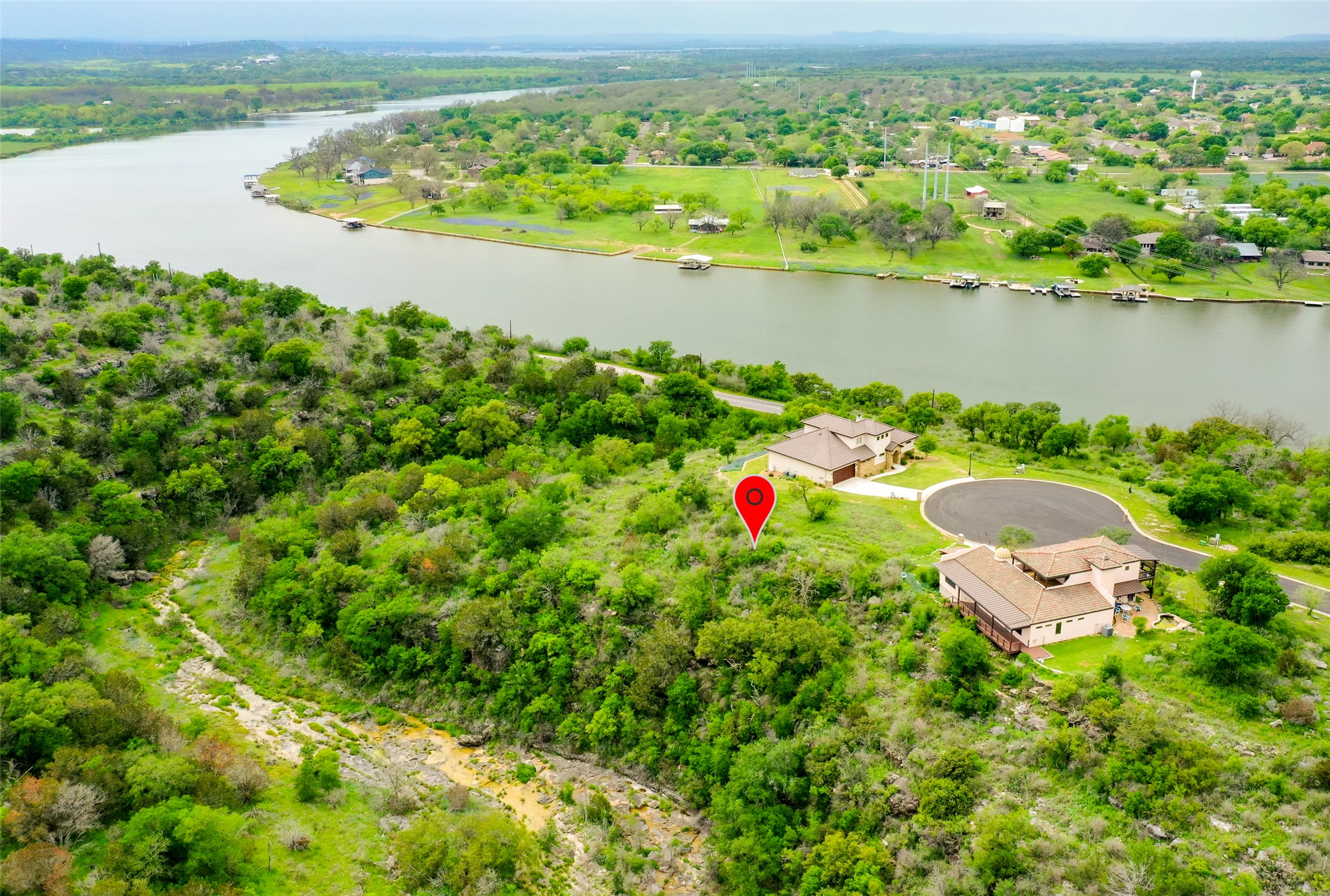 513 Pantera Circle Marble Falls, TX 78654 - Photo 18 of 21 Birds eye view of property featuring a water view