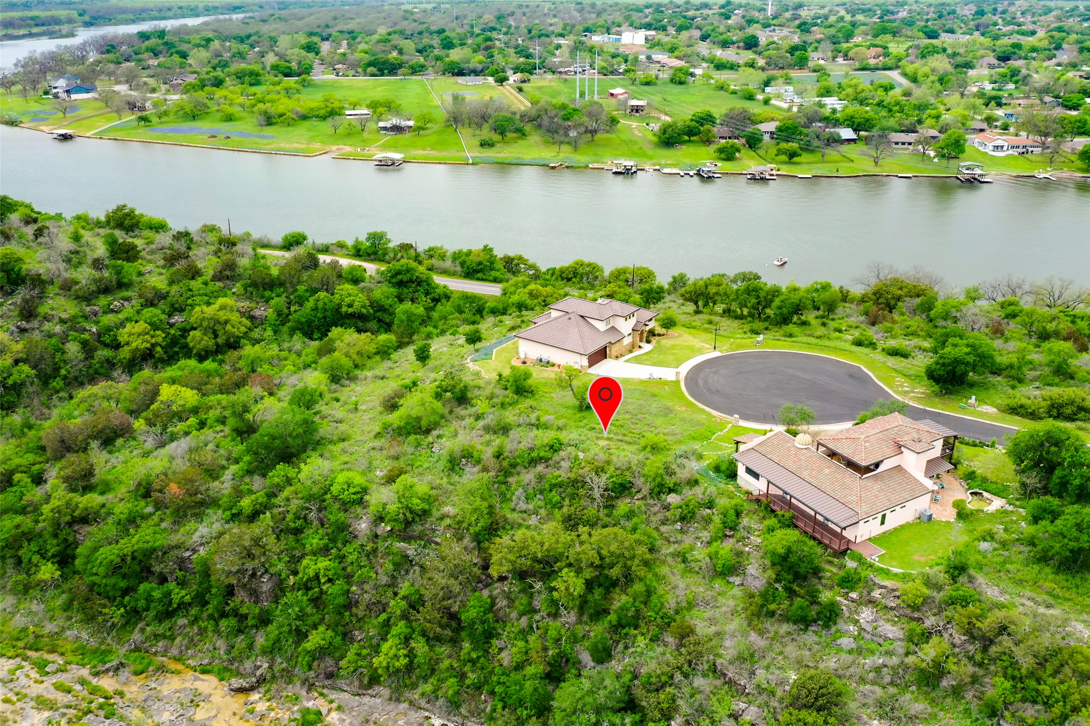 513 Pantera Circle Marble Falls, TX 78654 - Photo 3 of 21 Bird's eye view with a water view