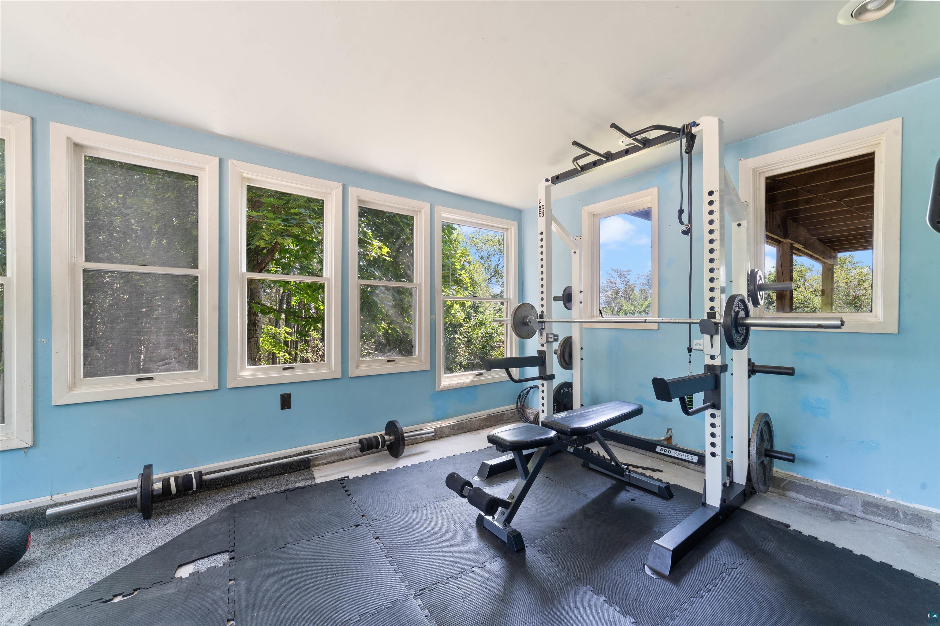 5235 Lakewood Road Duluth, MN 55804 - Photo 17 of 37 Exercise area featuring plenty of natural light