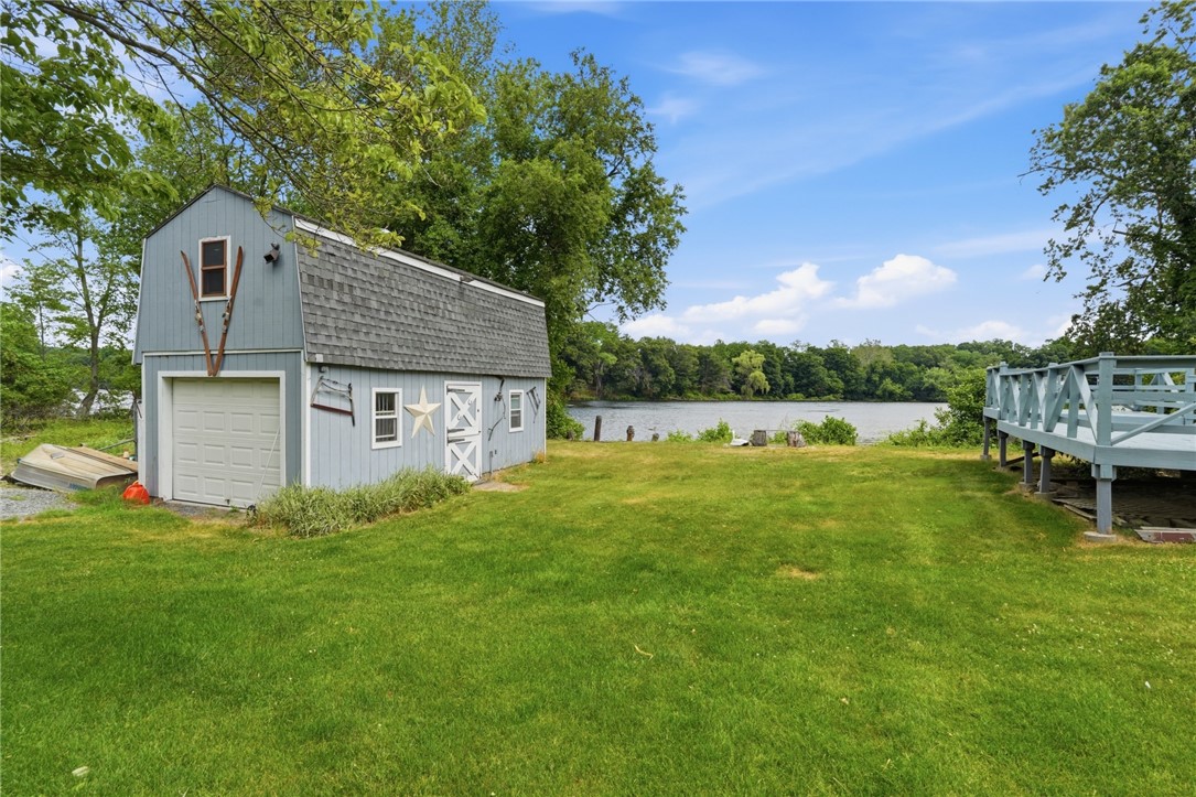 128 Grandview Avenue Lincoln, RI 02865 - Photo 41 of 48 12x20 barn with loft and garage door
