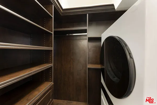 a close view of closet