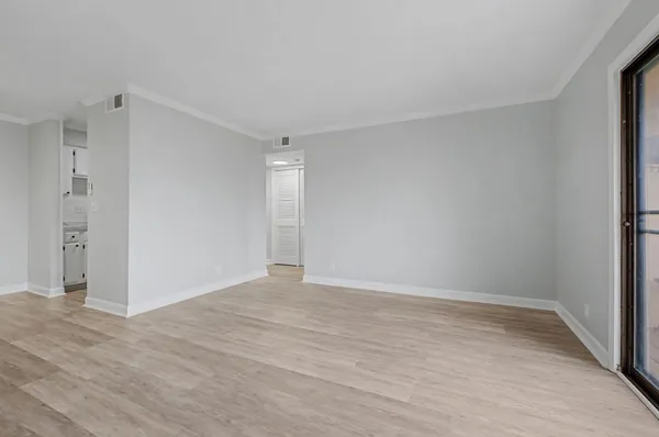 a view of an empty room