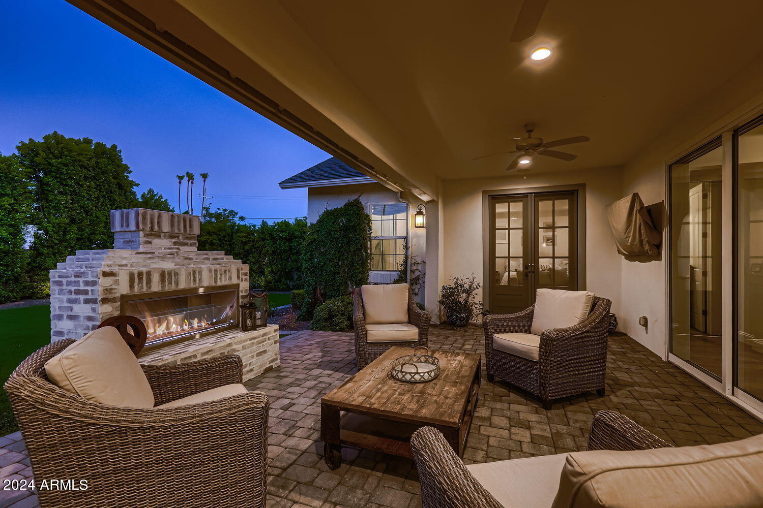 5511 North 2nd Street Phoenix, AZ 85012 - Photo 25 of 31 Back Patio Twightlight