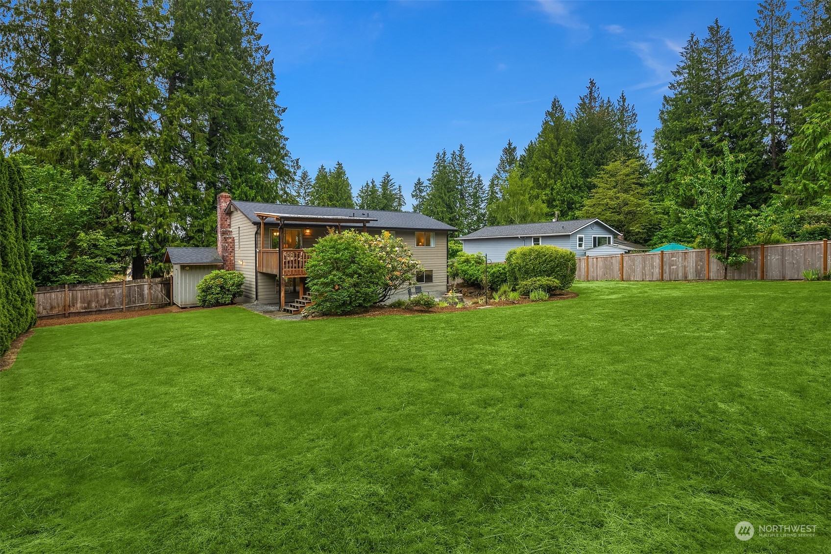 16604 3rd Avenue Southeast Bothell, WA 98012 - Photo 29 of 40 a view of backyard with house and garden