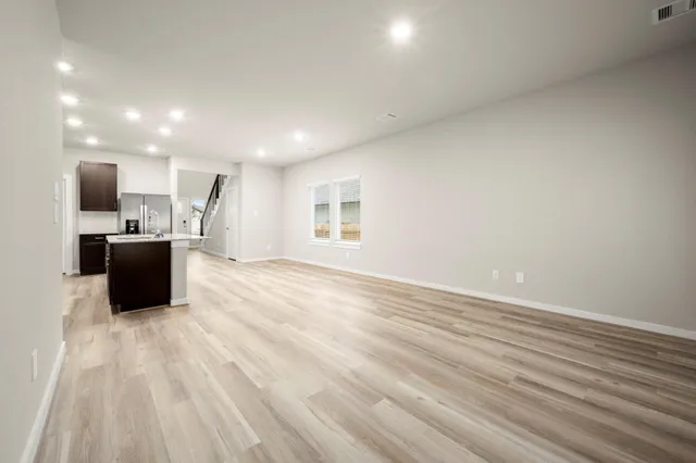 a view of kitchen and microwave