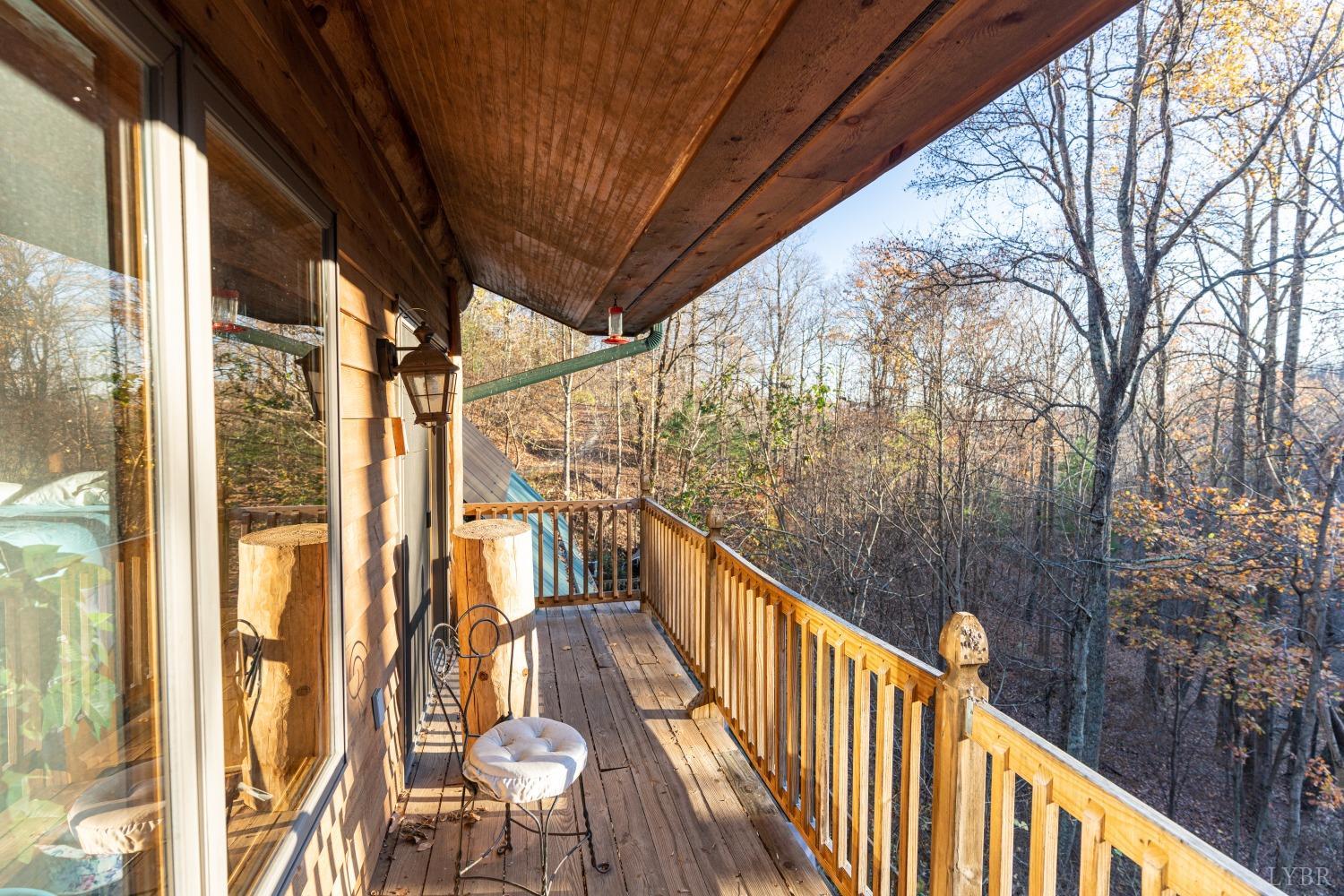 1151 Mt Horeb Road Amherst, VA 24521 - Photo 83 of 98 a view of balcony with wooden floor and fence