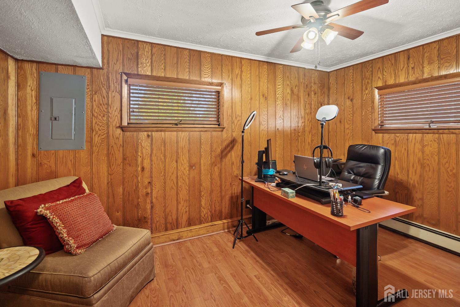 131 Woodland Road Piscataway, NJ 08854 - Photo 25 of 40 a view of workspace with wooden floor windows