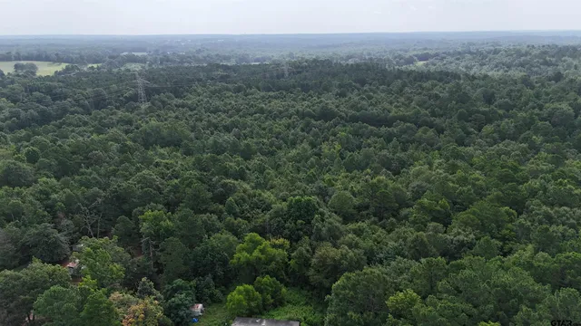 an aerial view of house with yard and mountain view in back