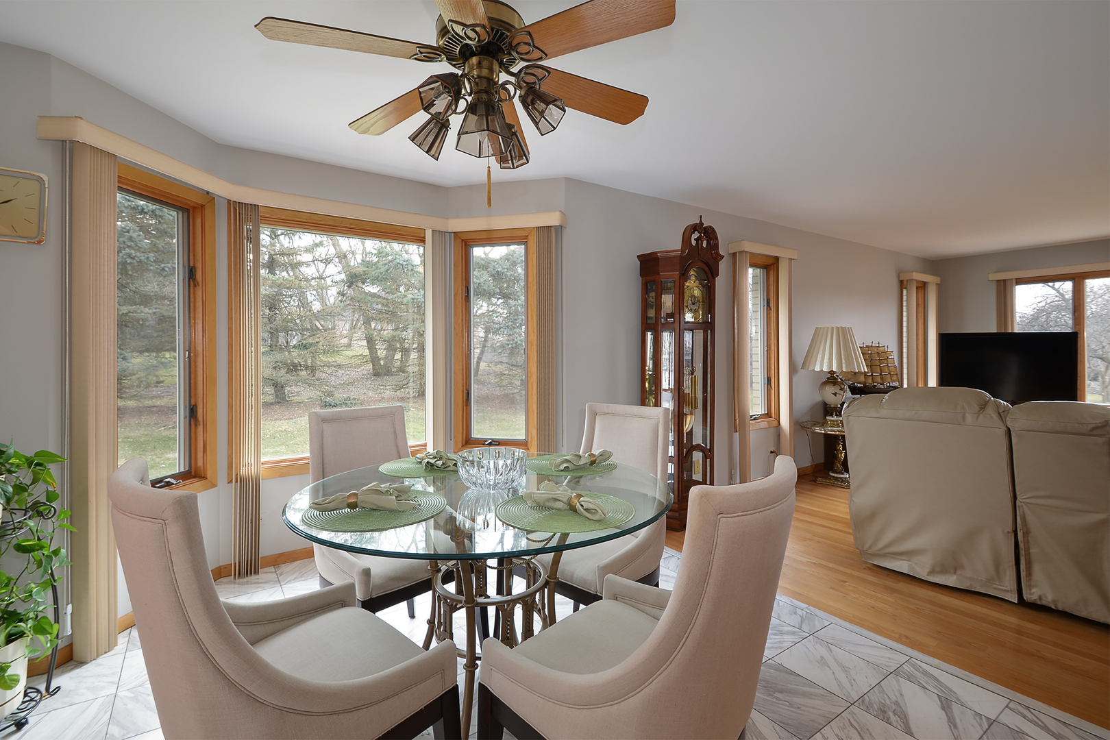 102 North Haman Road Inverness, IL 60010 - Photo 11 of 25 a view of a dining room with furniture window and outside view