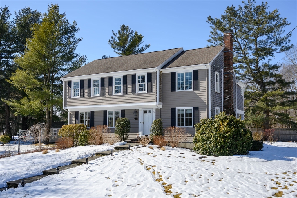 7 Village Lane Hingham, MA 02043 - Photo 2 of 34 a front view of a house with a yard