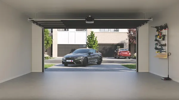 a car parked in front of house