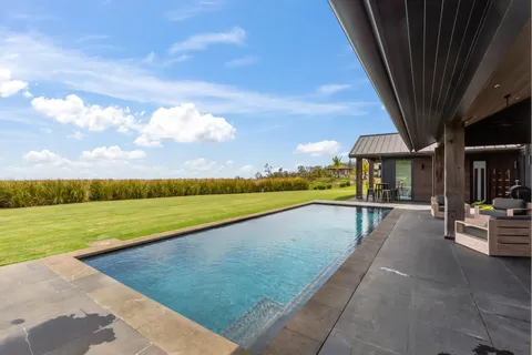 a backyard of a house