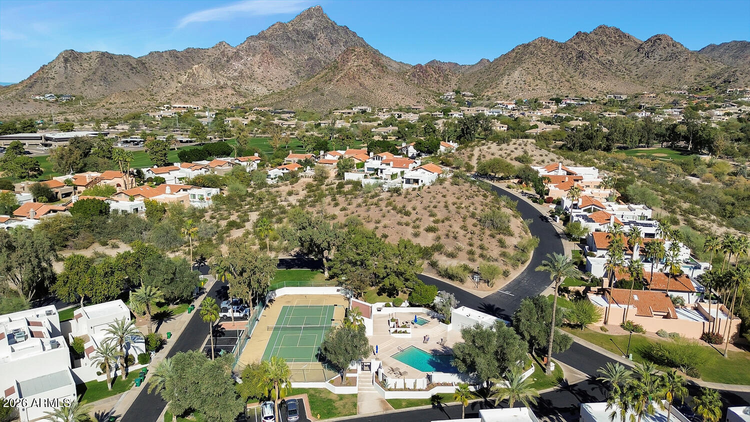 6198 North 28th Place Phoenix, AZ 85016 - Photo 32 of 33 an aerial view of residential houses with outdoor space and trees