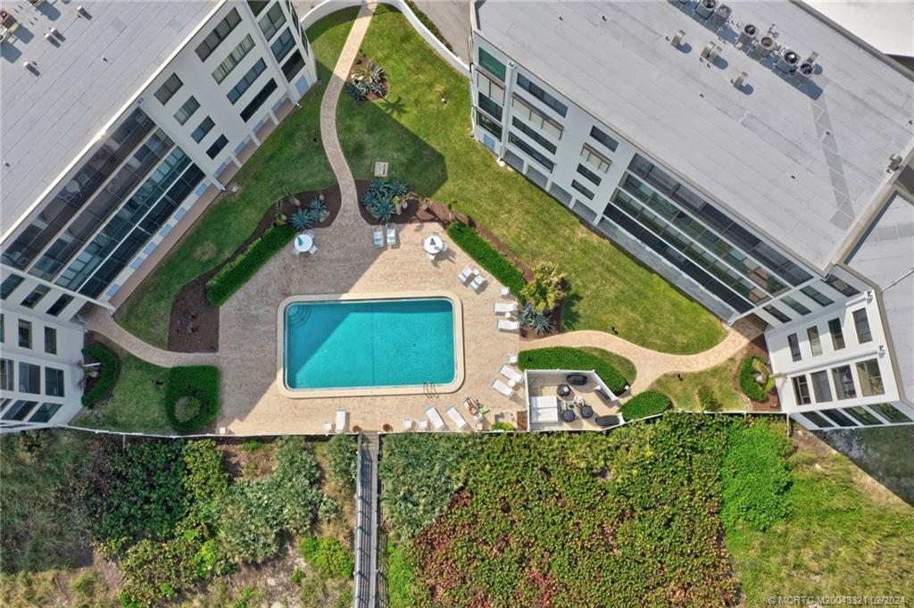 2375 Northeast Ocean Boulevard, Unit E405 Stuart, FL 34996 - Photo 48 of 58 an aerial view of a house