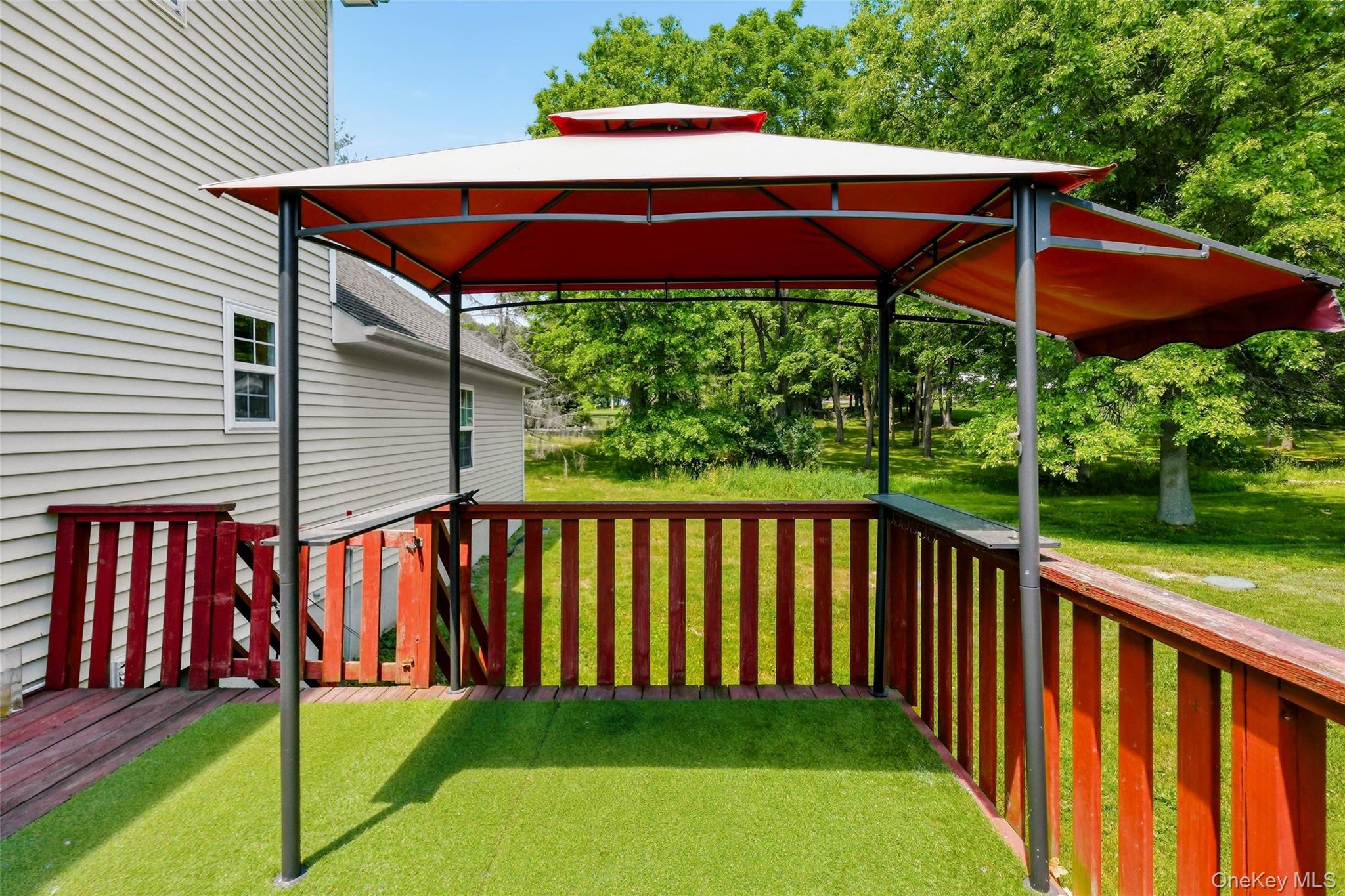 5 Horton Road Washingtonville, NY 10992 - Photo 13 of 42 a view of a deck with a backyard