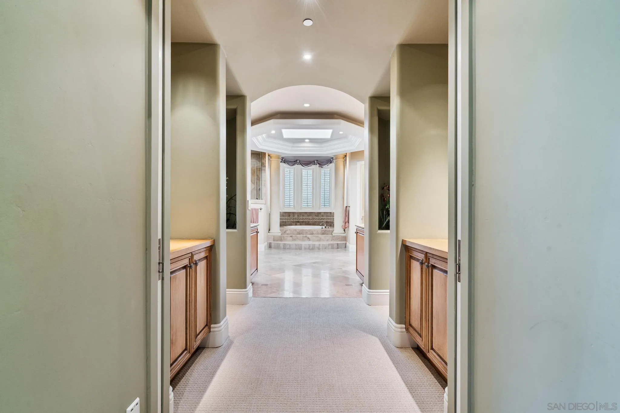 14380 Ciera Court Poway, CA 92064 - Photo 17 of 51 a view of a hallway with wooden floor and staircase