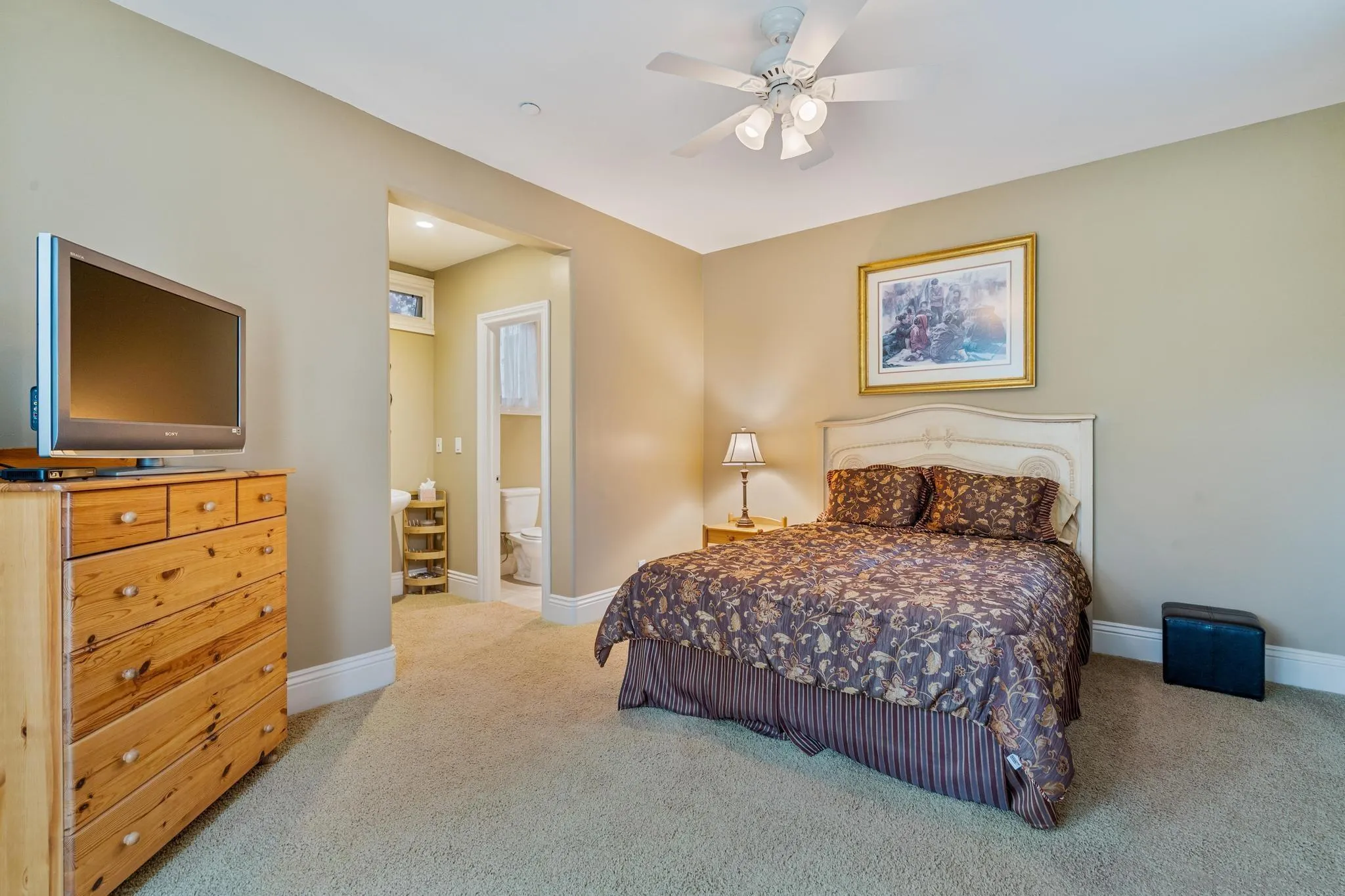 14380 Ciera Court Poway, CA 92064 - Photo 31 of 51 a bedroom with a bed and a flat screen tv