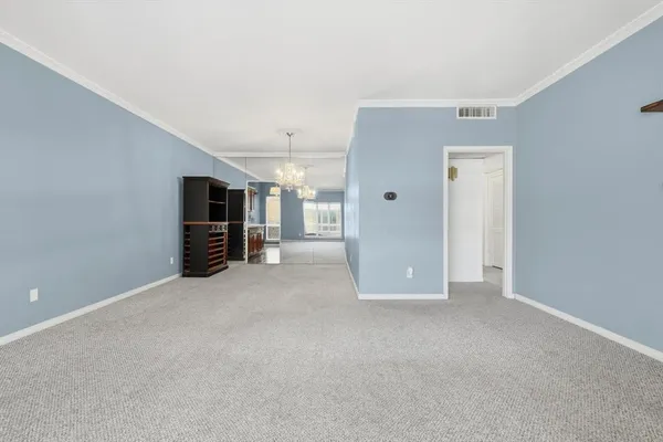 a view of an empty room