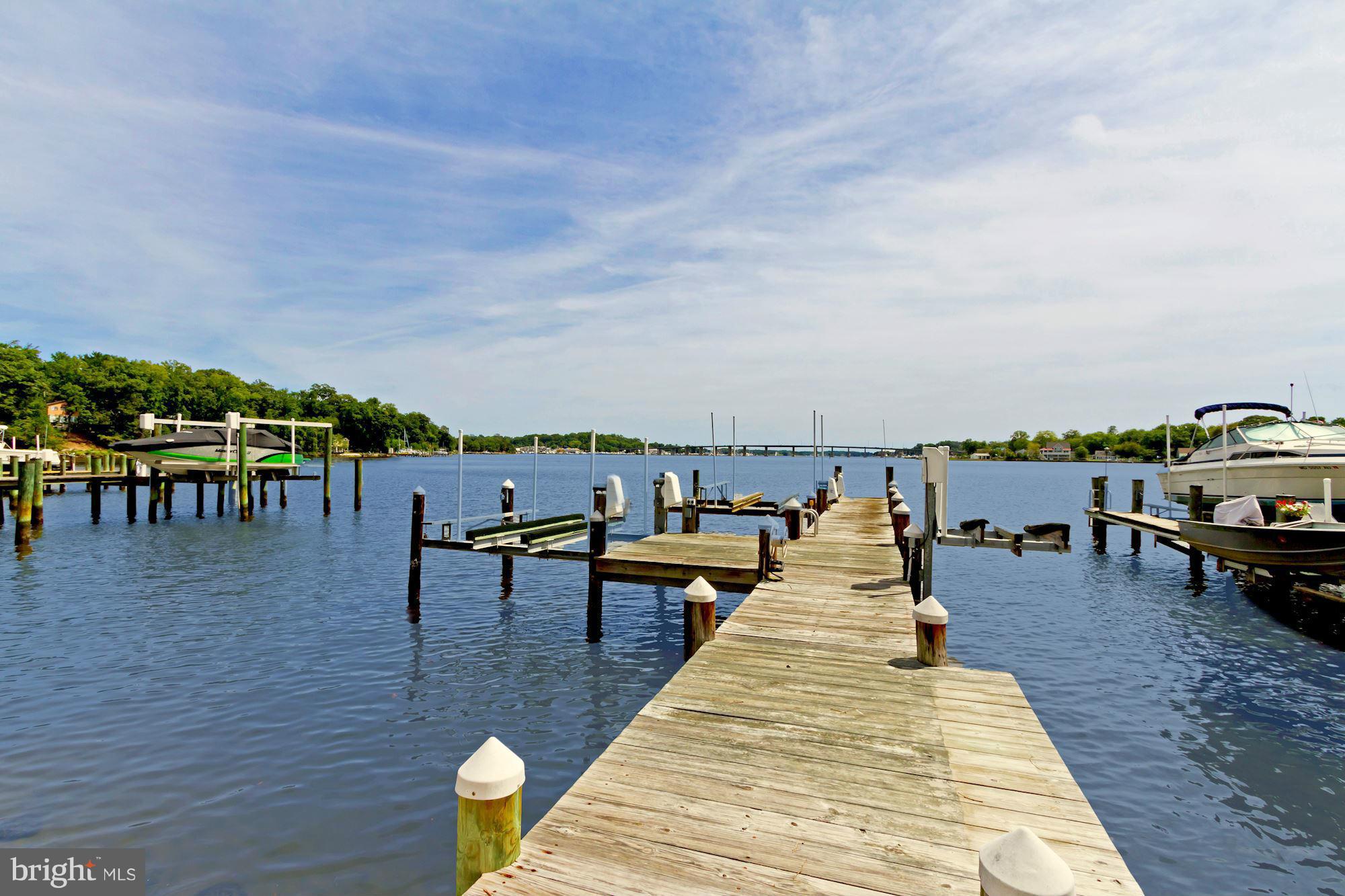 3027 Friends Road Annapolis, MD 21401 - Photo 29 of 30 Private Pier with 2 Boat Lifts