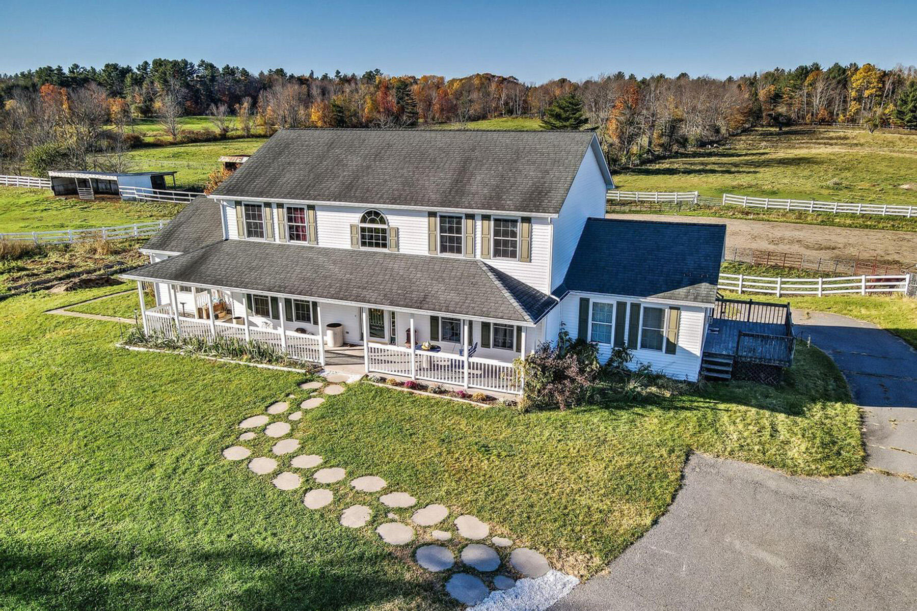 84 N Road Newburgh, ME 04444 - Photo 2 of 43 84 North Farmhouse Aerial 1