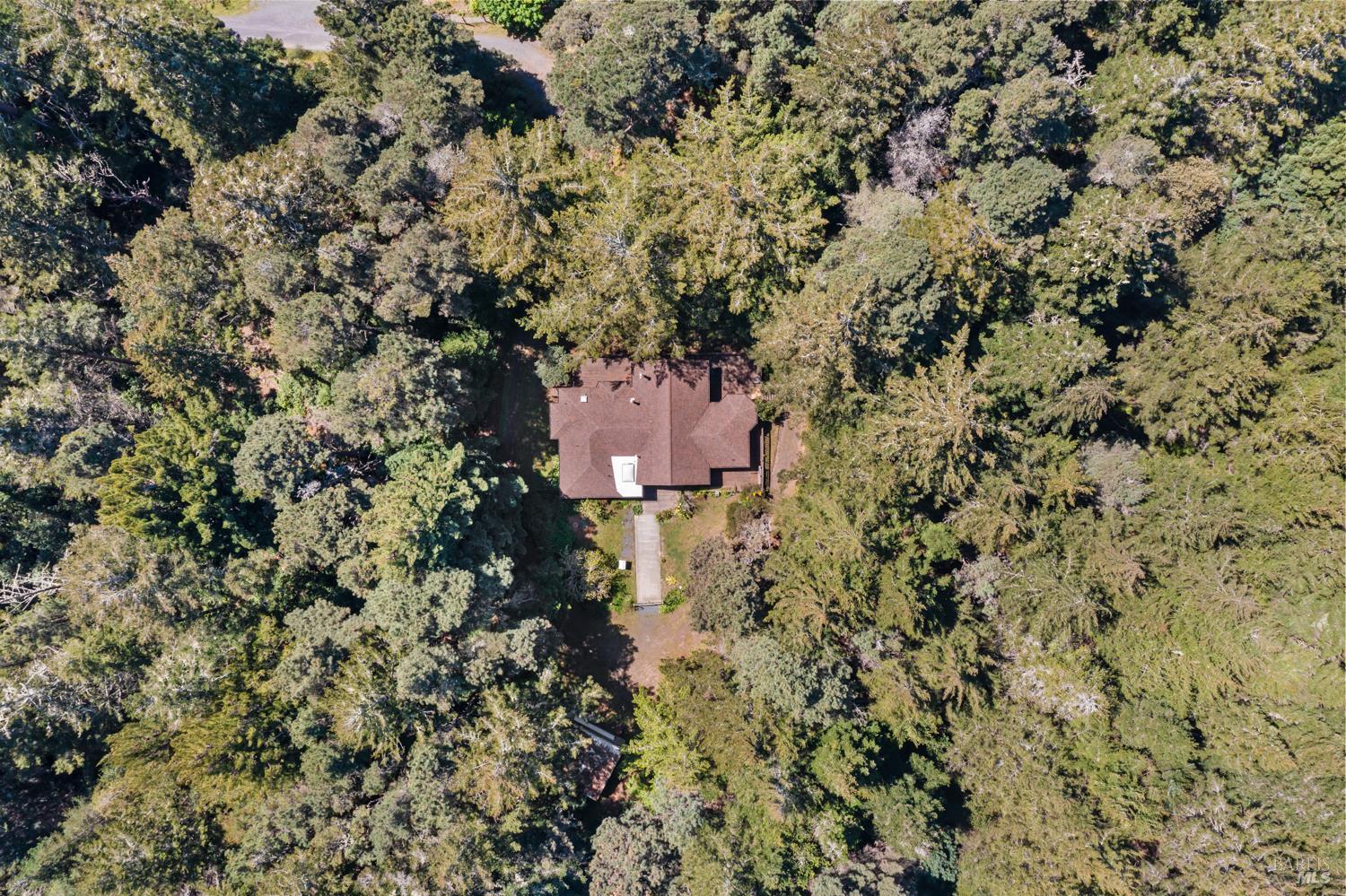46320 Iversen Road Gualala, CA 95445 - Photo 46 of 46 an aerial view of a house with a yard