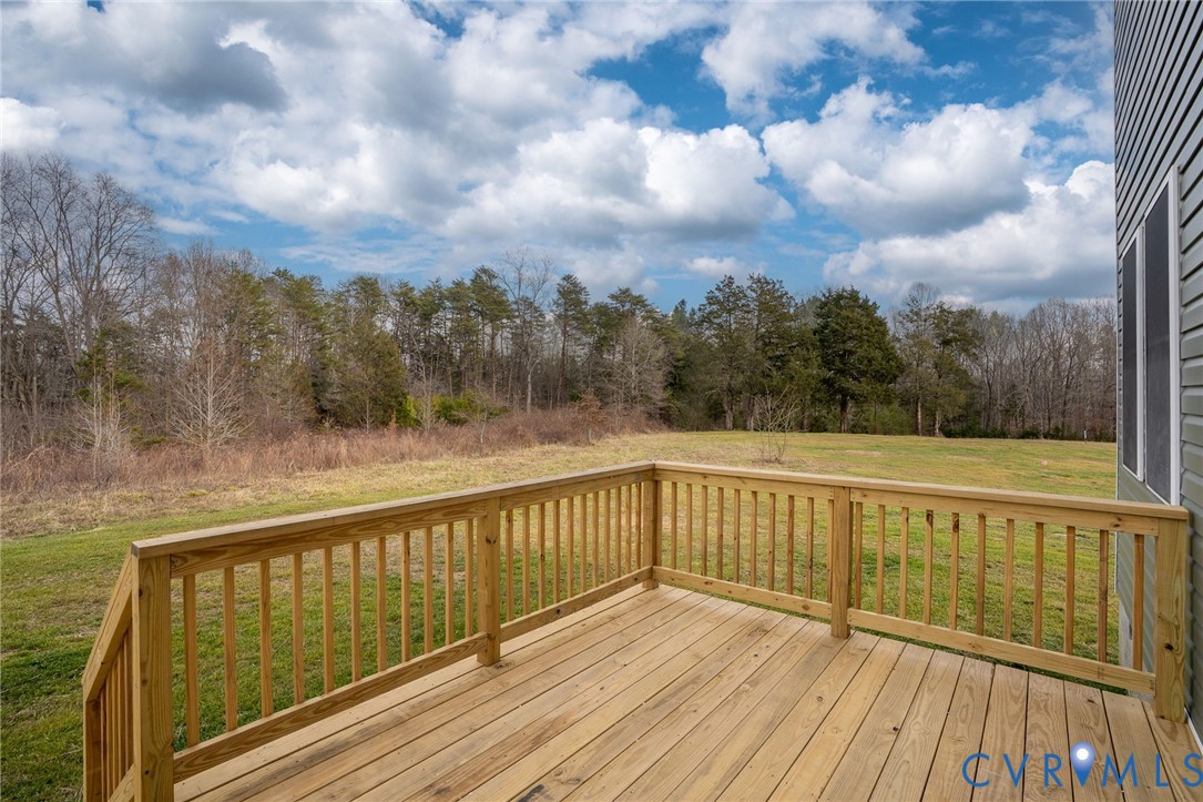 63 Hatcher Road Powhatan, VA 23139 - Photo 41 of 48 a view of balcony with wooden floor and fence