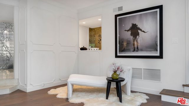 a painting on the wall with a painting on the wall