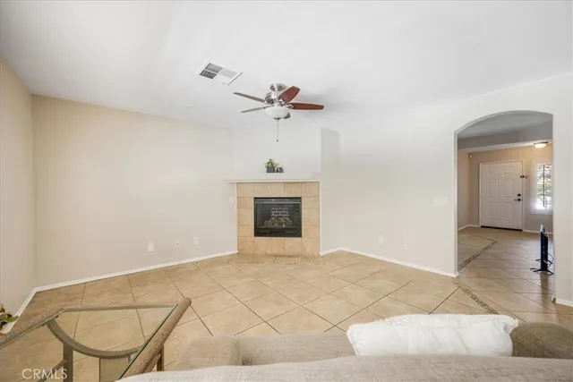 a view of a livingroom with a fireplace
