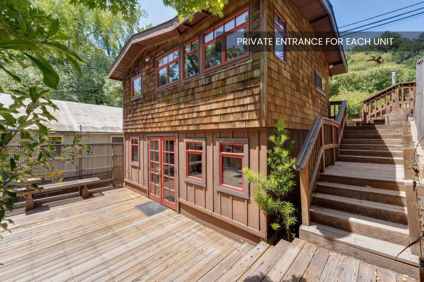 2513 Alpine Road Menlo Park, CA 94025 - Photo 9 of 41 a view of a house with a large window and wooden floor